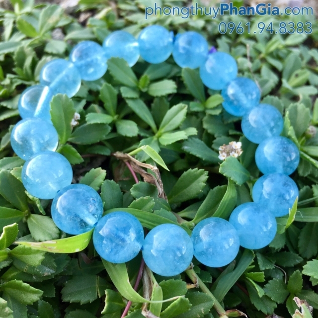 vòng tay đá aquamarine tại vinh