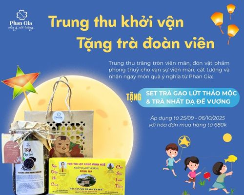Trung thu khởi vận - Tặng trà đoàn viên