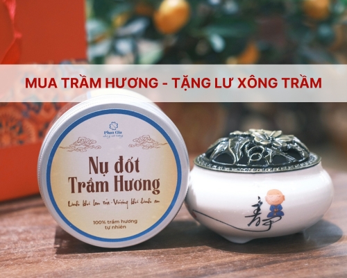 Mua trầm hương - Tặng lư xông trầm