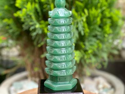  Tháp văn xương lam ngọc 15 cm