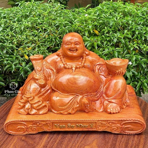  Tượng Phật Di Lặc Gỗ Hương Đá