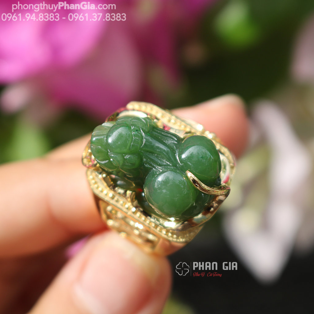  Nhẫn Tỳ Hưu Ngọc Bích Cho Nam