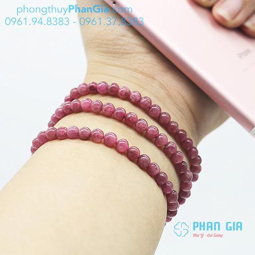  Vòng Tay Toumarline dạng Chuỗi ( 6ly quấn 3 vòng )