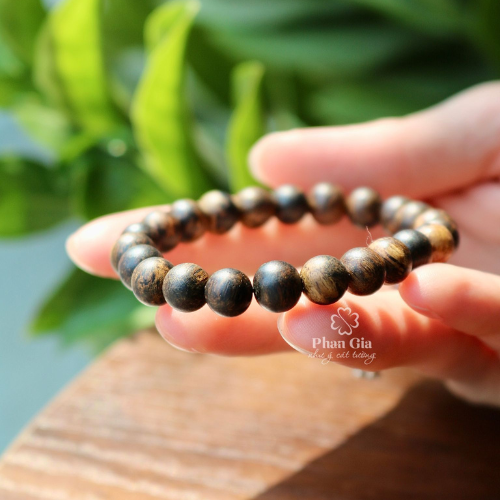  Vòng tay Trầm hương Indo tự nhiên 8 ly