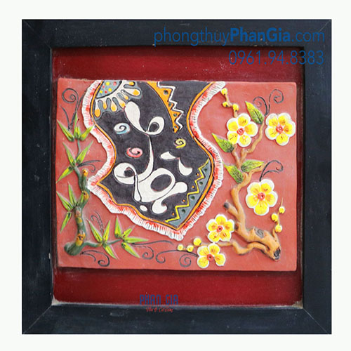  Tranh Gốm Chữ Lộc