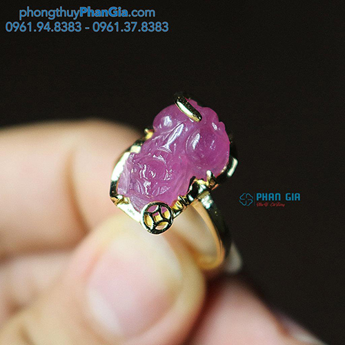  Mặt đá Tỳ Hưu Ruby