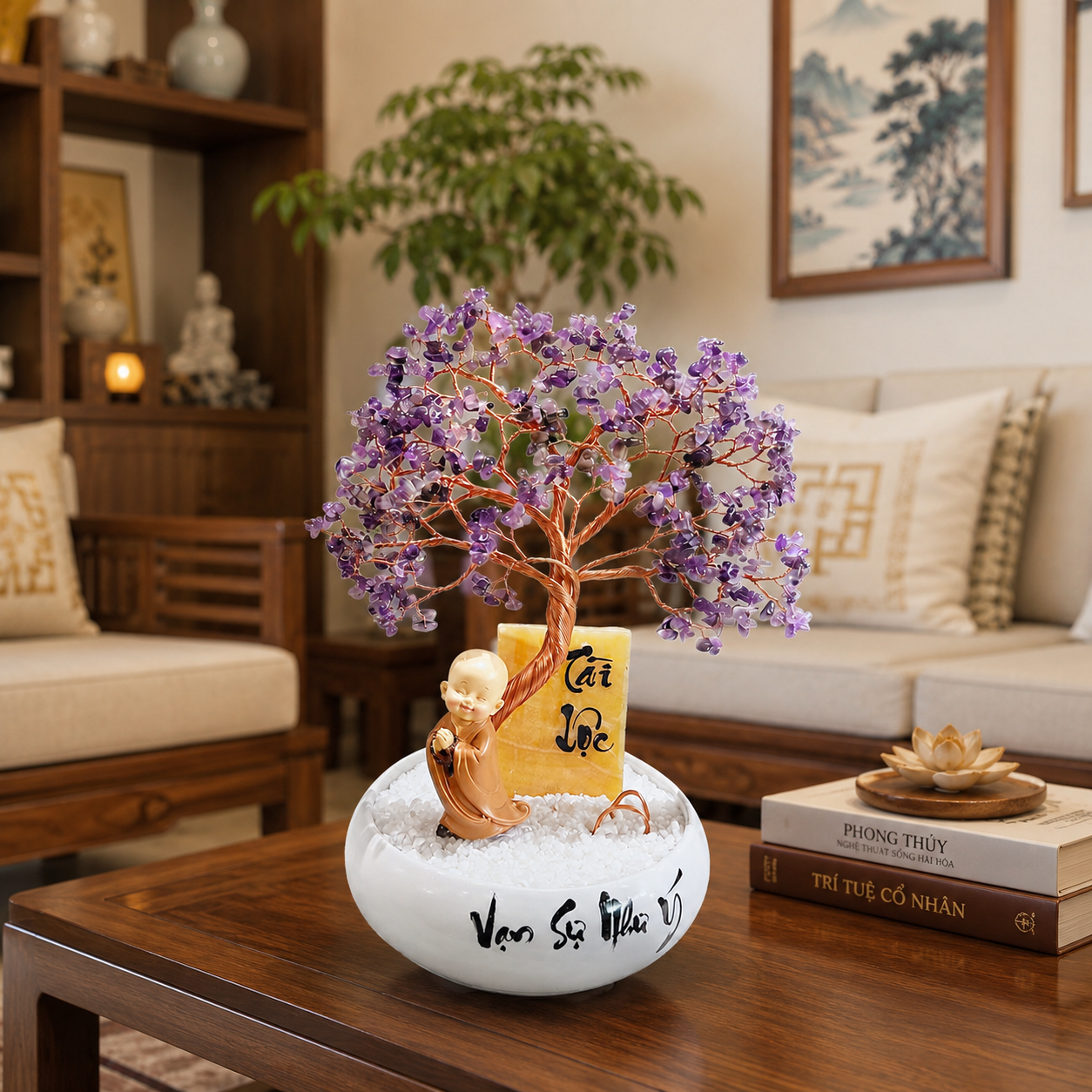  Cây tài lộc thạch anh tím tại Nghệ An
