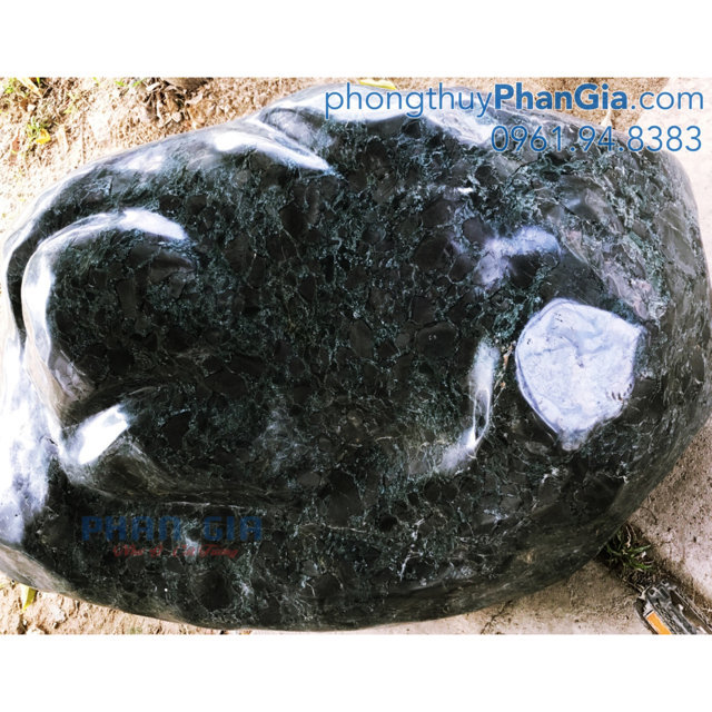  Đá Trấn Trạch Canxedon Đen Vân - 267 Kg
