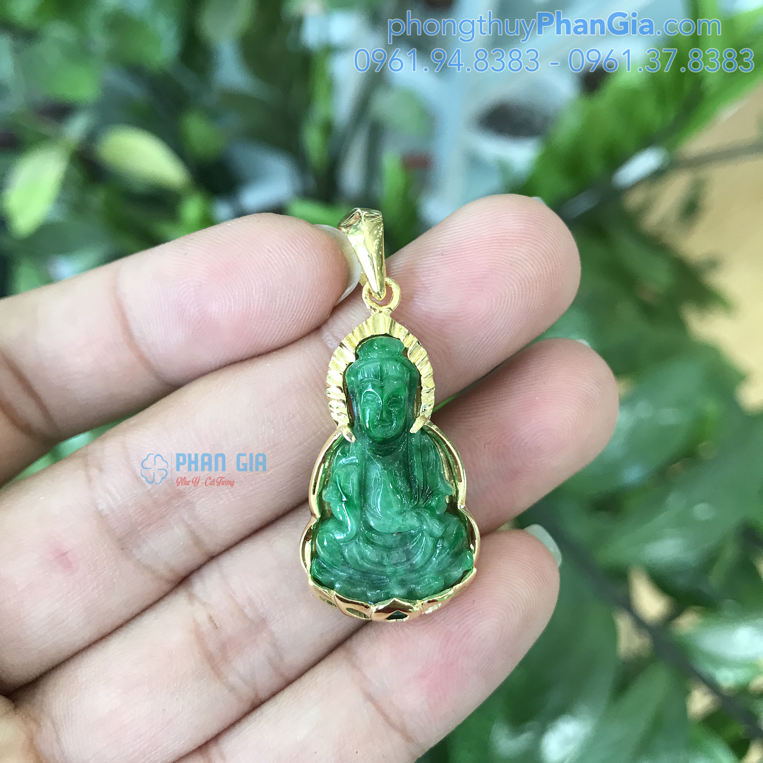  Mặt Dây Chuyền Phật Bà Quan Thế Âm Bồ Tát Ngọc Phỉ Thúy