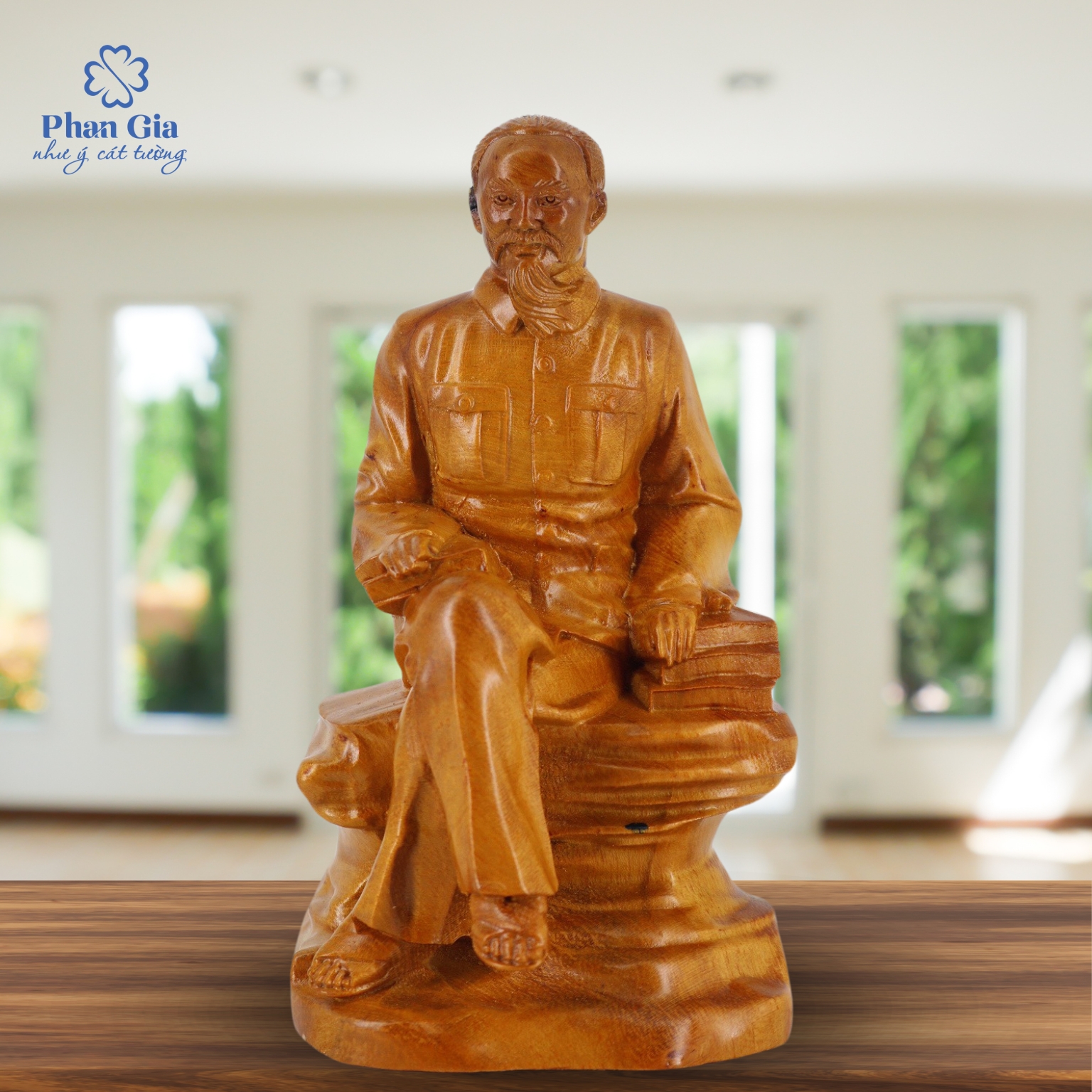  Tượng Bác Hồ Gỗ Hương Đá