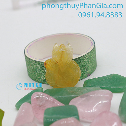  Mặt Hồ Ly Thạch Anh Tóc Nâu