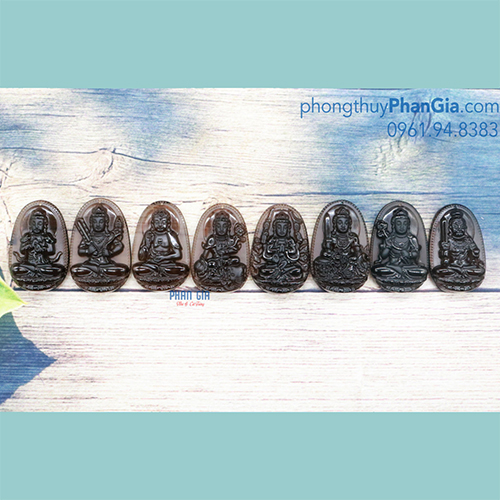  Mặt Phật Bản Mệnh Đá Obsidian
