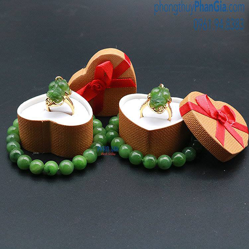  Bộ Trang Sức Ngọc Bích ( Chưa bao gồm tiền vàng)