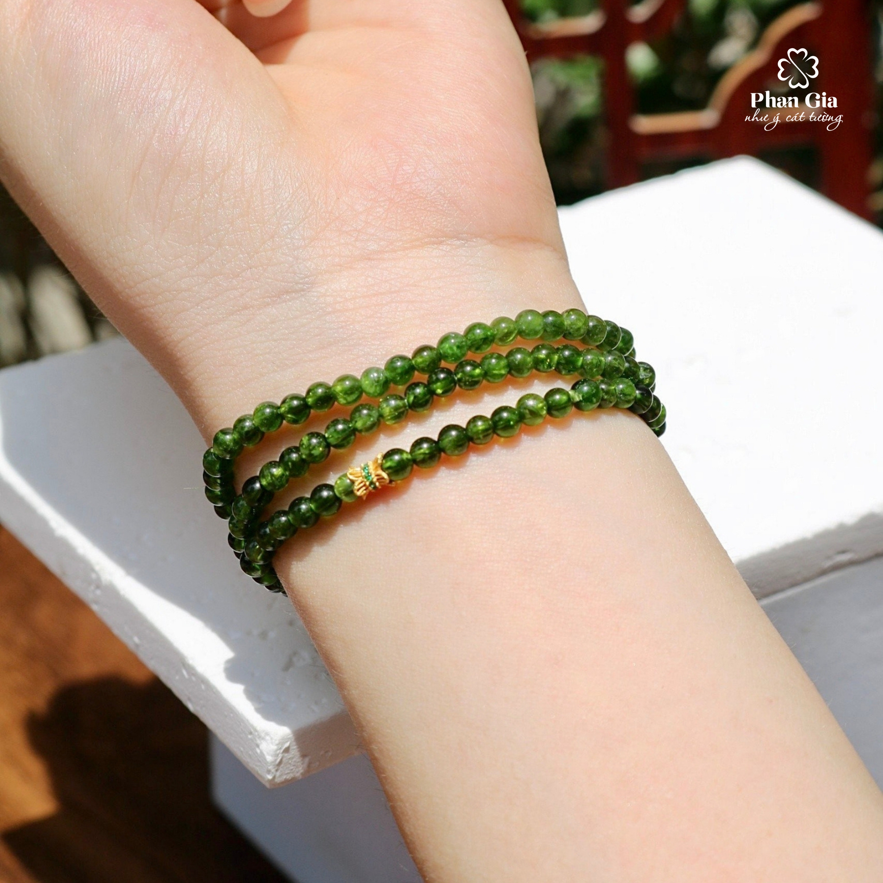  Chuỗi vòng tay Diopside