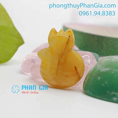  Mặt Hồ Ly Thạch Anh Tóc Vàng