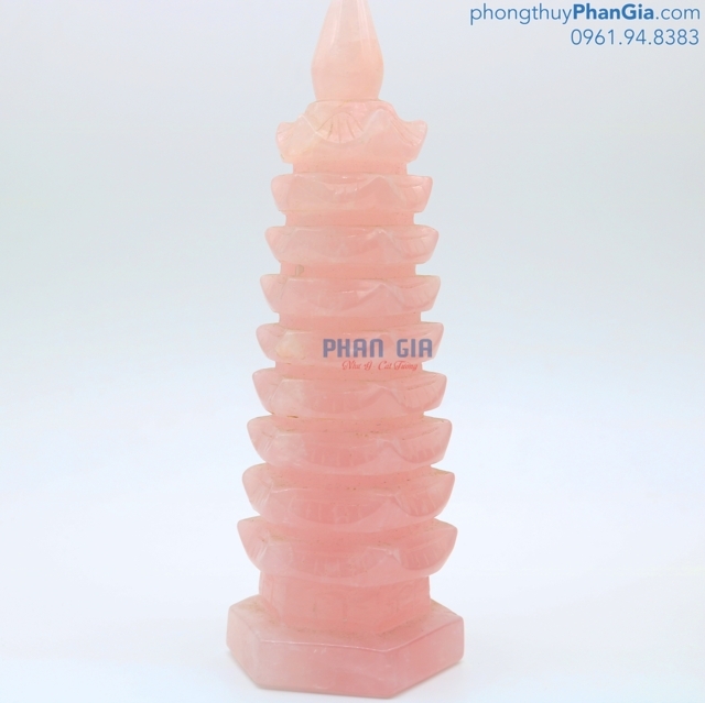 Tháp Văn Xương Đá Thạch Anh Hồng - 1 Kg