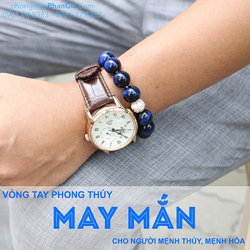  Vòng Tay Đá Mắt Hổ Xanh Dương