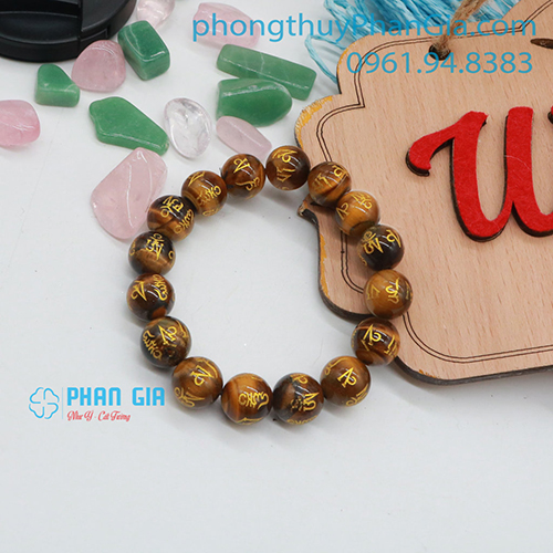  VÒNG ĐÁ MẮT HỔ KHẮC CHỮ