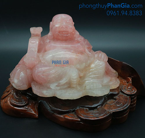  Phật Di Lặc Thạch Anh Hồng