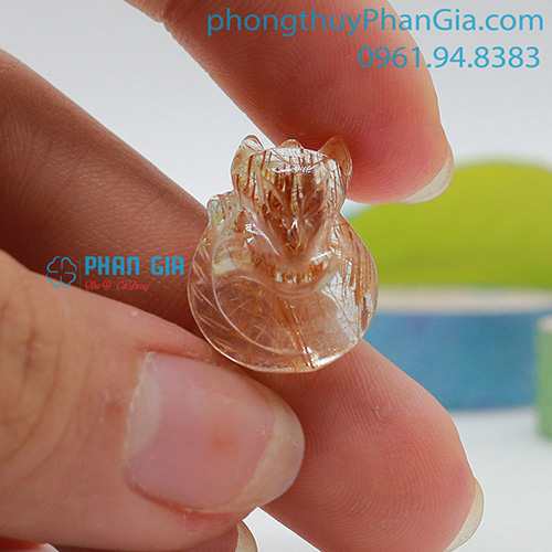  Mặt Hồ Ly Thạch Anh Tóc Nâu