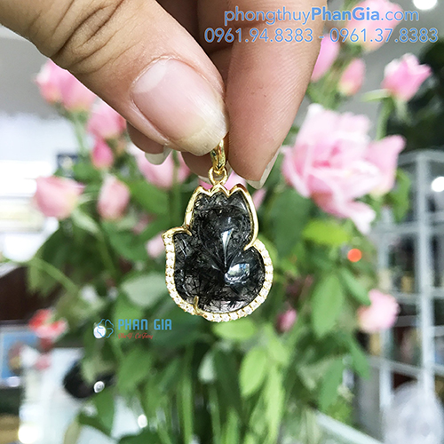  MẶT HỒ LY THẠCH ANH TÓC ĐEN VIP