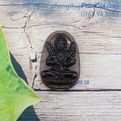  Mặt Phật Hư Không Tạng Bồ Tát Obsidian