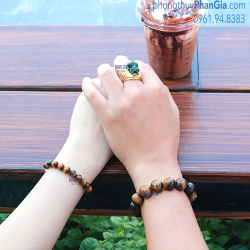  Vòng Tay Đôi Mắt Hổ Nâu