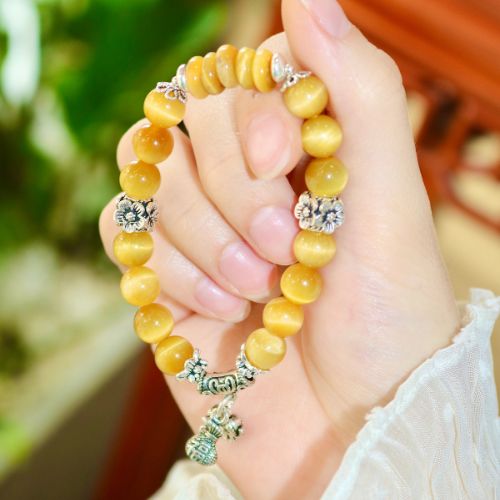  Vòng Tay Mắt Hổ Vàng Tâm Vip