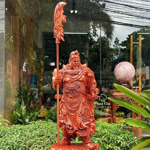  Tượng Quan Công Gỗ Hương Đá