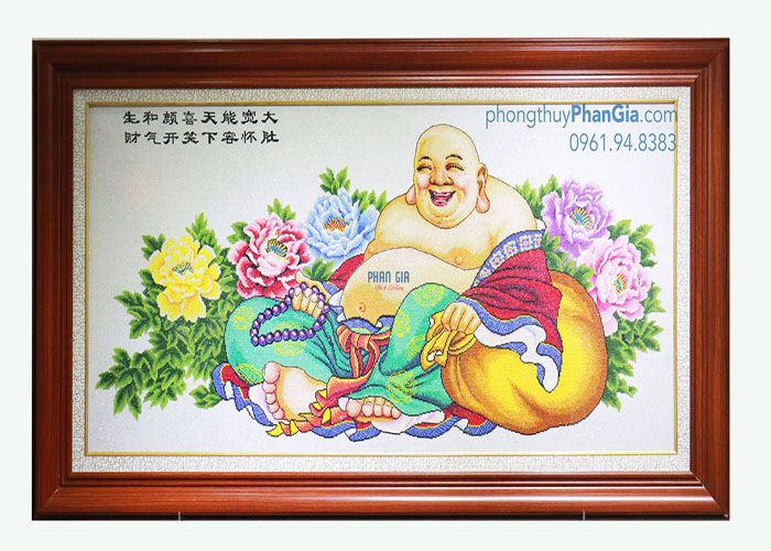  Tranh Thêu Tượng Phật Di Lặc To