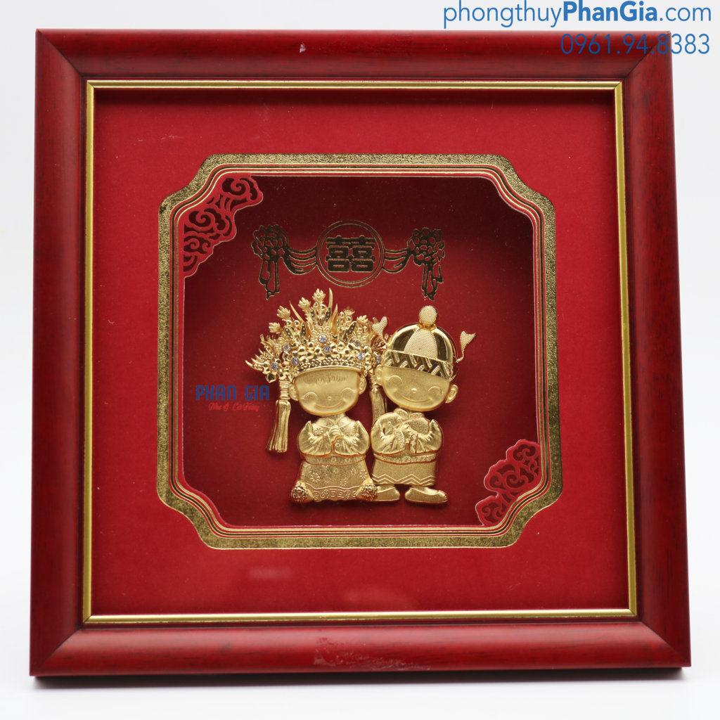  Tranh Quý Tử Mạ Vàng 24k
