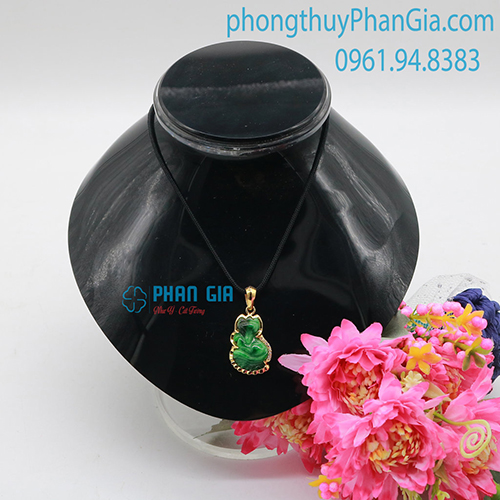  Mặt Hồ Ly Ngọc Xòe Đuôi ( chưa bao gồm bọc vàng 18k)