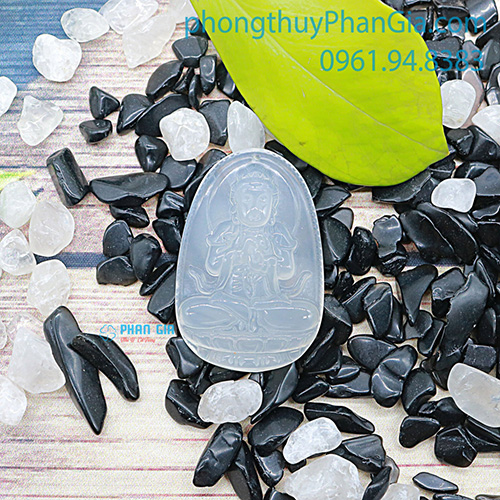  PBM Như Lai Đại Nhật đá Mã Não Trắng Nhỏ