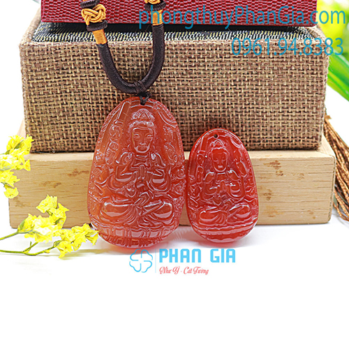  Phật Bản Mệnh Thiên Thủ Thiên Nhãn Mã Não Đỏ Dành Cho tuổi Tý