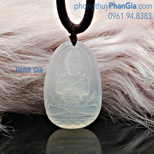  PBM Như Lai Đại Nhật đá Mã Não Trắng To