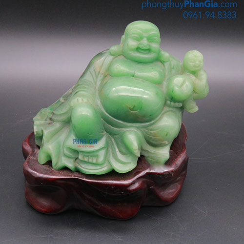  Tượng Phật Di Lặc Đá Thạch Anh Xanh