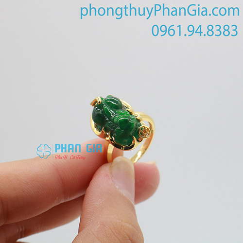  Nhẫn Tỳ Hưu Ngọc ( Chưa tính bọc vàng 18k )
