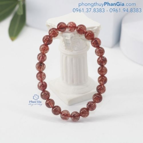  Vòng Tay Thạch Anh Tóc Đỏ Tại Nghệ An