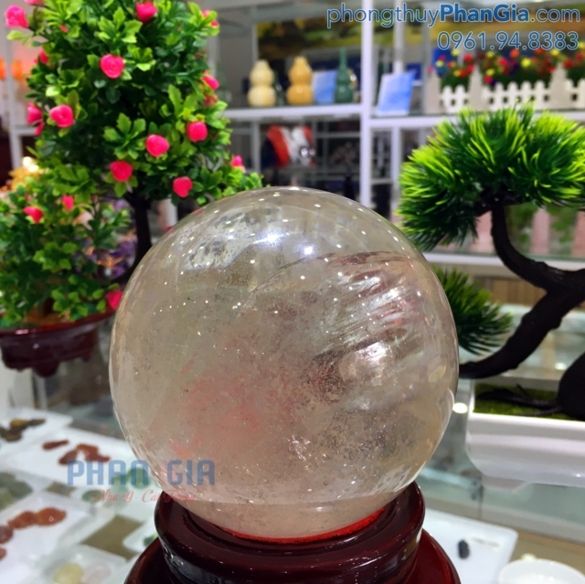  Quả Cầu Đá Thạch Anh Trắng - 1.8 Kg