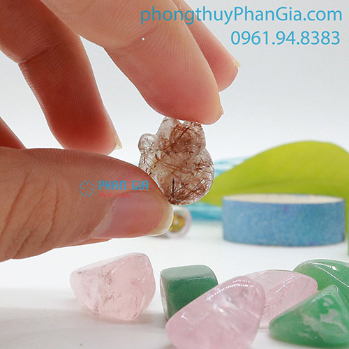  Mặt Hồ Ly Thạch Anh Tóc Nâu