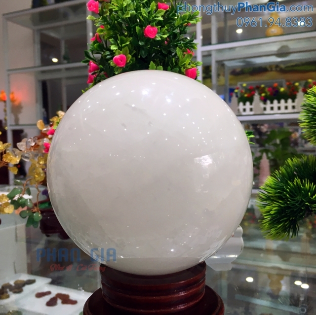  Quả Cầu Đá Thạch Anh Trắng - 2.9 Kg