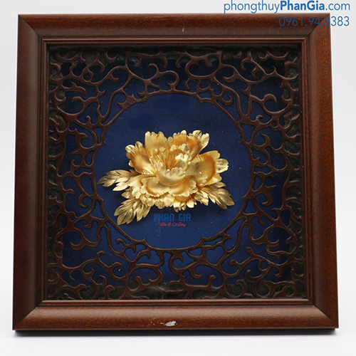  Tranh Vàng Hoa Mẫu Đơn 20x20