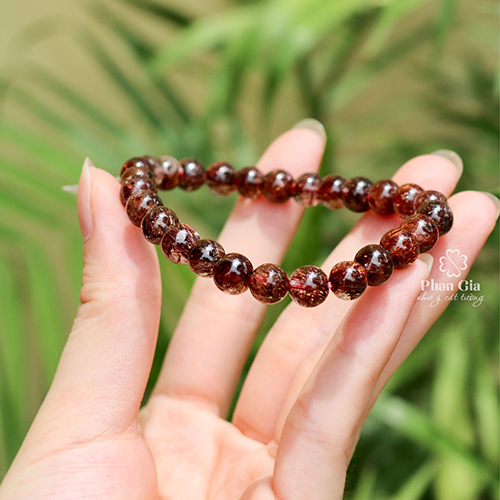  Vòng Tay Thạch Anh Tóc Nâu