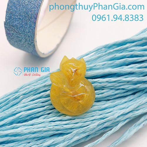  Mặt Hồ Ly Thạch Anh Tóc Vàng