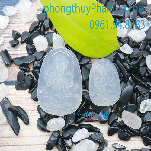  Mặt Phật Như Lai Đại Nhật mã Não Trắng Dành Cho Tuổi Thân,Mùi