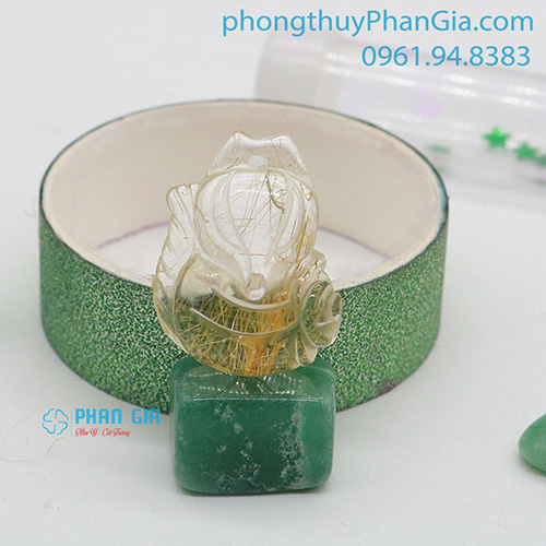  Mặt Hồ Ly Thạch Anh Tóc Vàng
